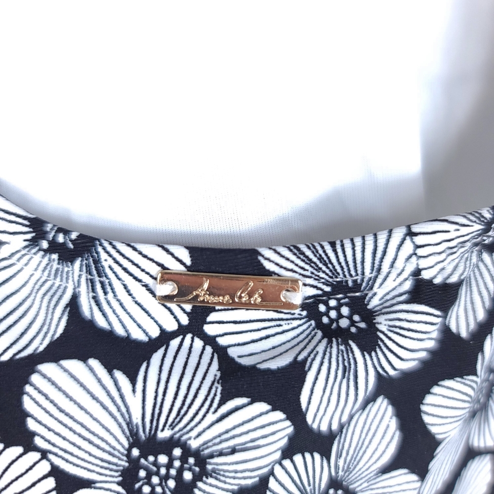 ANNE COLE Floral Twist Bandeau Swimwear - Picture 10 of 11
